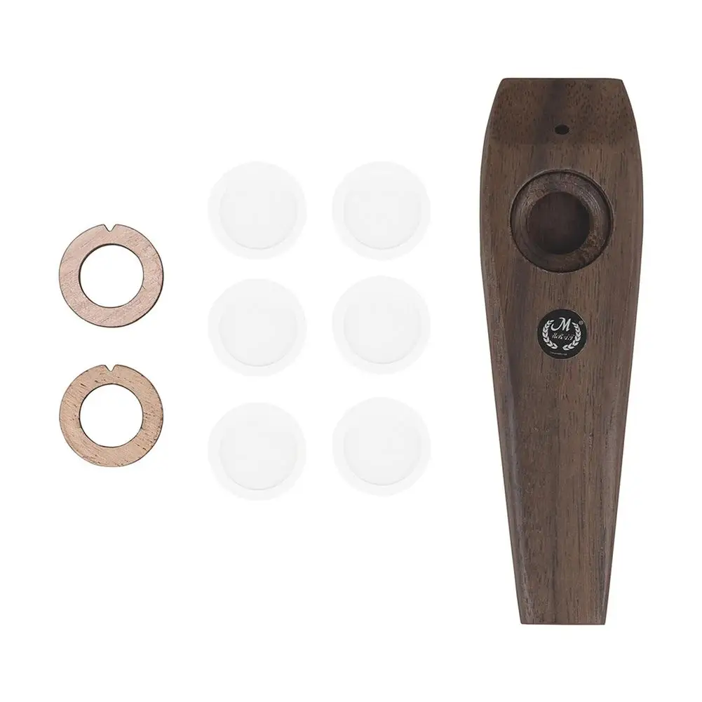 

NEW Wooden Kazoo Flute For Beginner With Membrane Plug Professional Performance Accompaniment Woodwind Instrument
