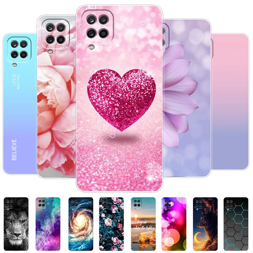 Чехол для Samsung A12, задняя крышка для телефона Galaxy M12 для Samsung Galaxy A12 GalaxyM12 M 12, мягкий силиконовый чехол A12 M12, черный чехол из ТПУ