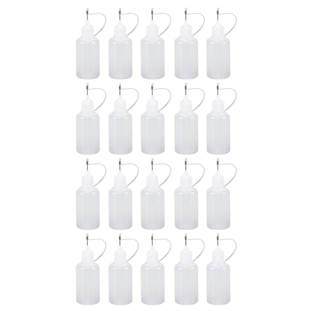 

15 Pcs Needle Glue Dispenser Applicator Liquid Fusion Glue Rhinestones Tiny Squeeze Bottles