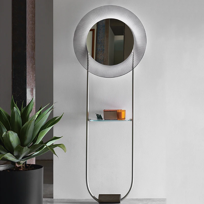 

Women Table Mirror Wall Bathroom Art Aesthetic Makeup Mirror Bedroom Luxury Design Modern Dekoracyjne Lustra Household Decor