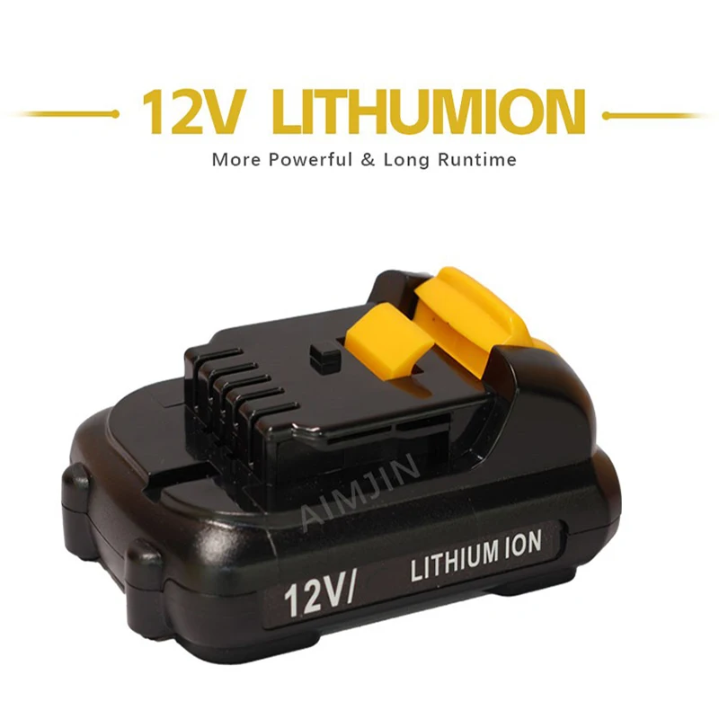 

12V Lectric tTol Replacement Battery, 20.0Ah/40.0Ah/80.0Ah, for 12V Dewei Tools DCB120, DCB123, DCB122, DCB127, Etc