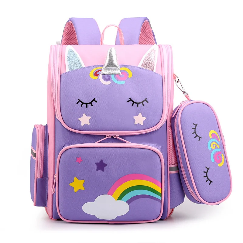 

Children School Bags Cartoon 3D Unicorn Girls Sweet Kids School Backpacks Boys Lightweight Waterproof Primary Schoolbags