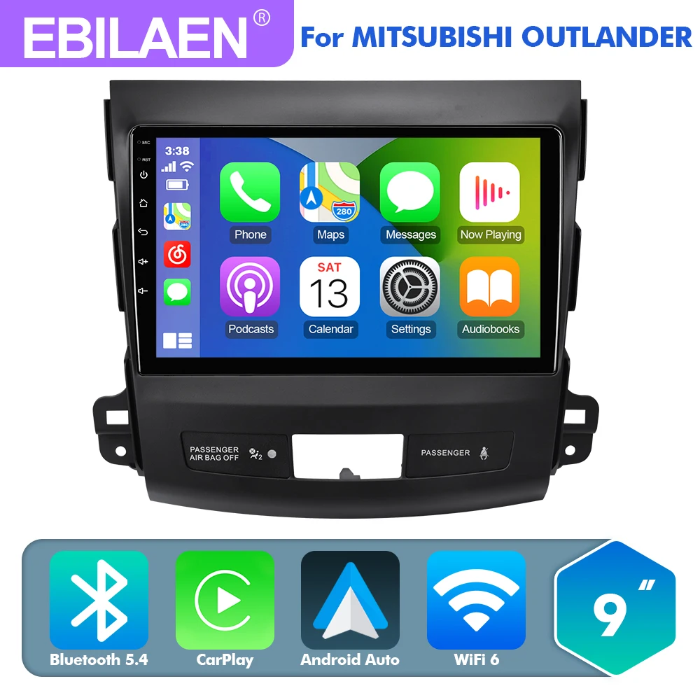EBILAEN Android 13 0 автомобильный радиоприемник мультимедийный плеер для Mitsubishi Outlander xl