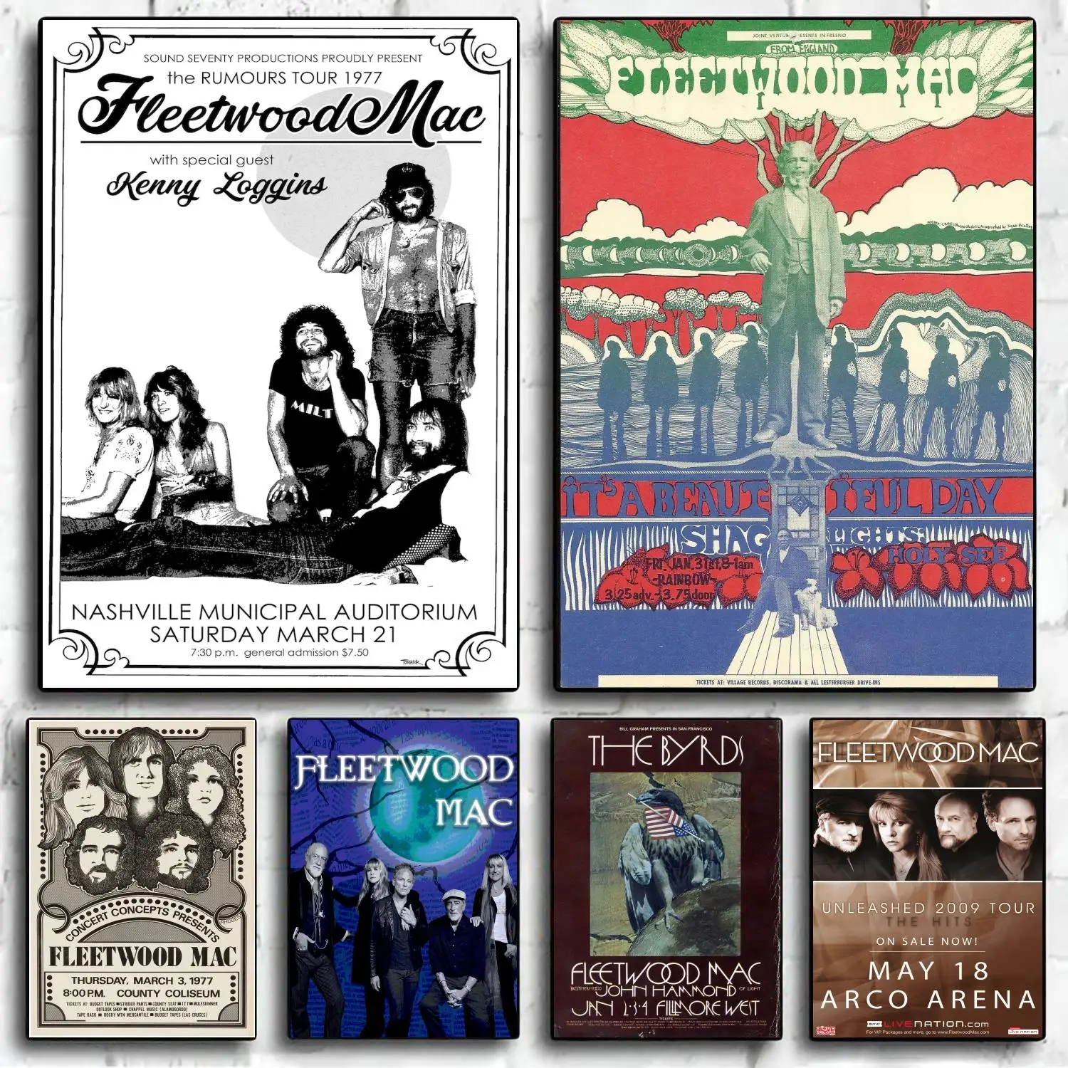 Художественный плакат Fleetwood mac