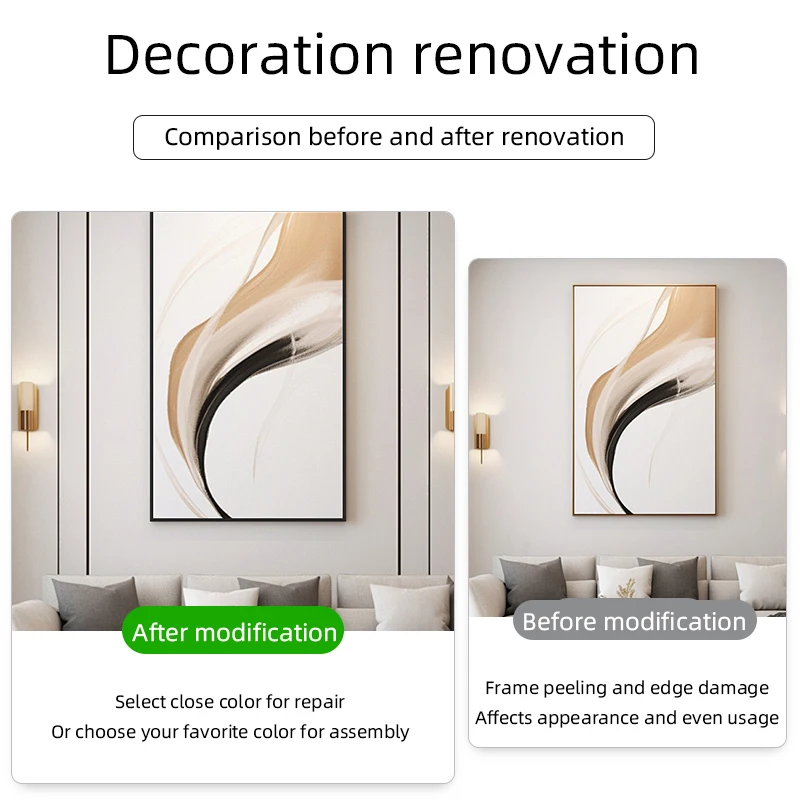 Утолщенная обшивка черный однотонный камень Мгновенный ремонт и обновление