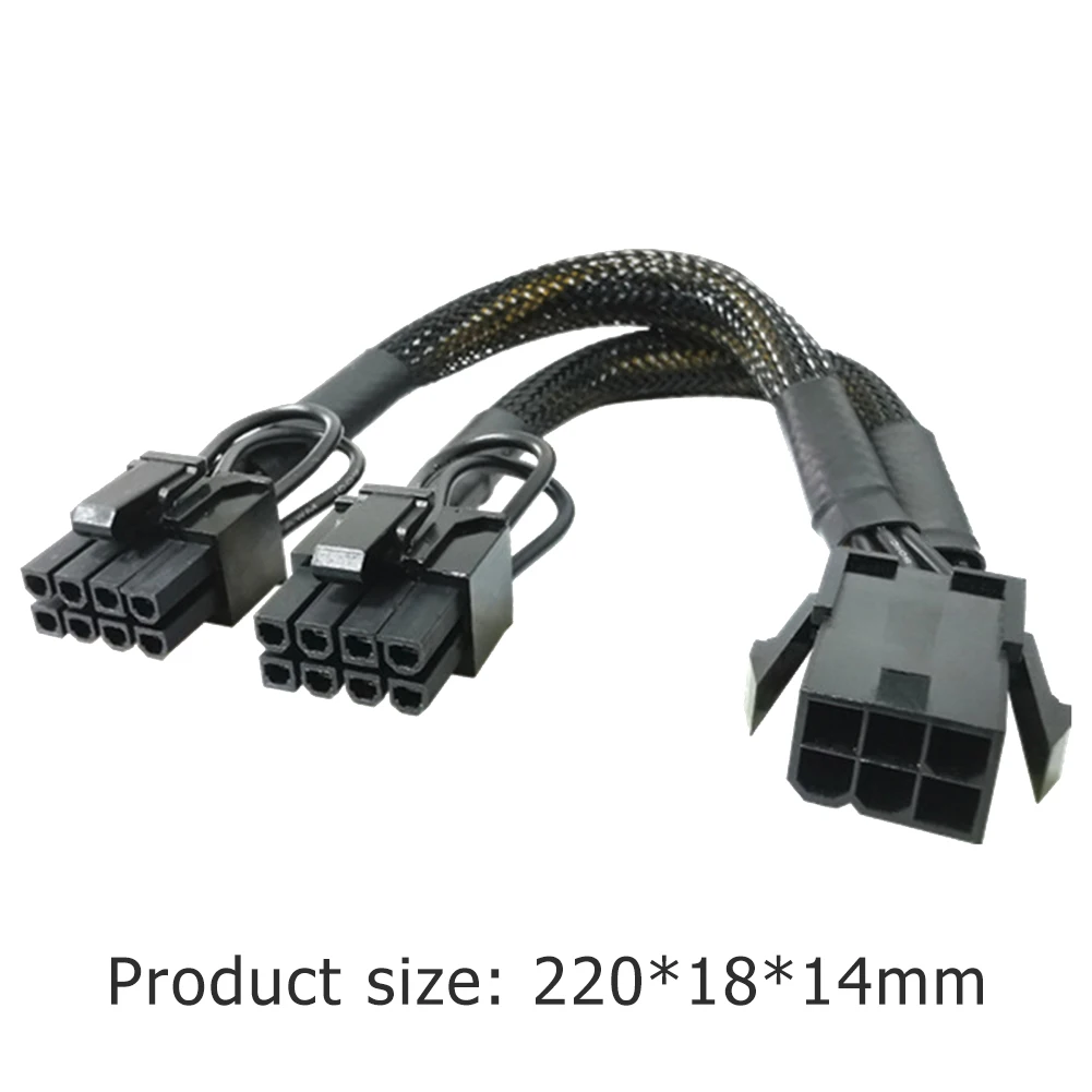 

Видеокарта 6Pin PCI-E до 2*8pin(6 + 2) GPU Кабель питания для BTC Mining материнская плата сплиттер кабель настольный компьютер УДЛИНИТЕЛЬ шнур