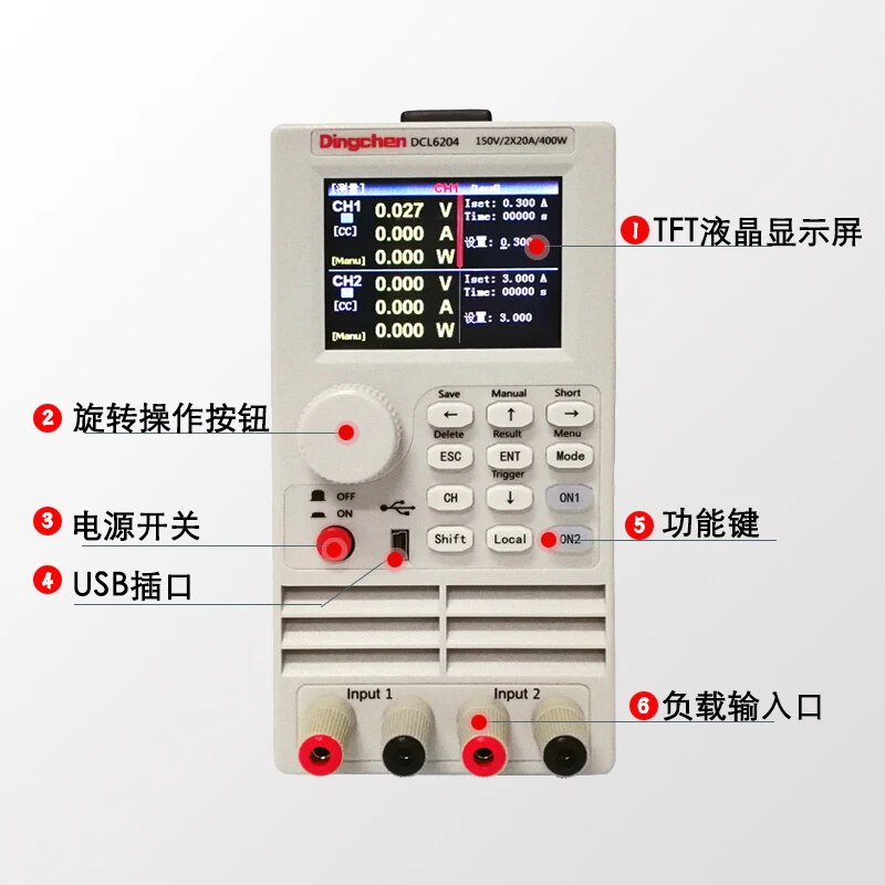 

Programmable DC Electronic Load Series Dcl6000 Series High Precision Industrial Grade