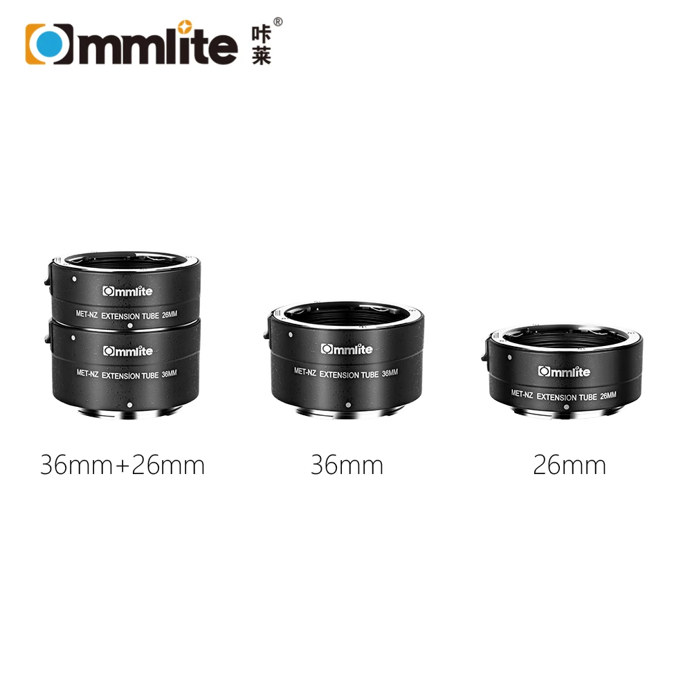 COMMLITE CM-MET-NZ Automatic Macro Extension Tube for Nikon Z-mount Cameras Support Exact TTL Exposure and Auto Focus