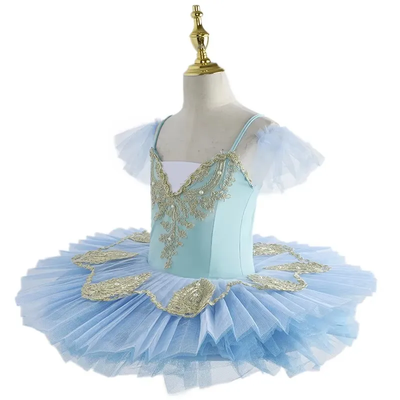 Новое белое балетное платье Лебединое озеро детское платье-балерина для девочек