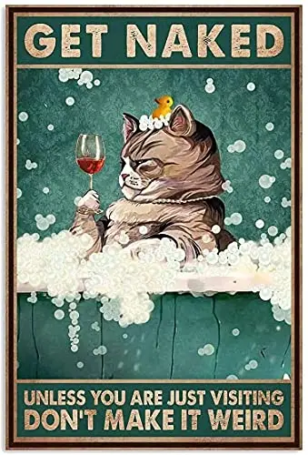 

Металлический жестяной знак кошка женщина не может выжить на книге Классическая винтажная декоративная настенная живопись искусство