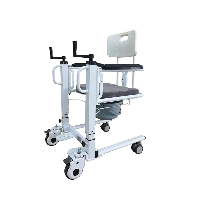

Hot Sale Patient Transfer Lift Chair with Commode Wheelchair Elderly Paralyzed Patient Lifts and Transfer Chairs