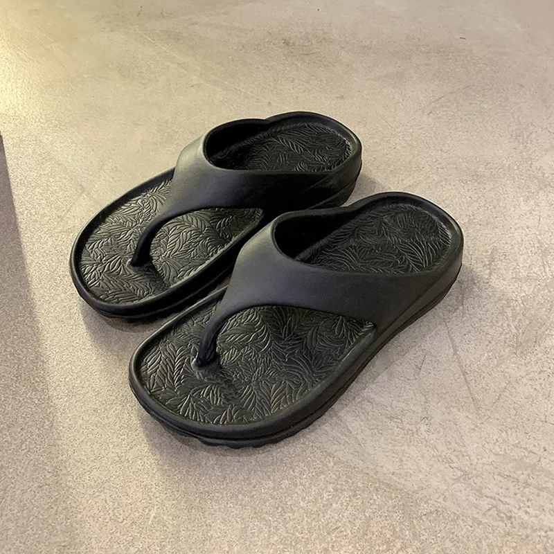 

2022 Summer All-Match Simple Couple's Platform Slippers Environmental Friendly EVA Design Leisure Vacation Beach Shoes