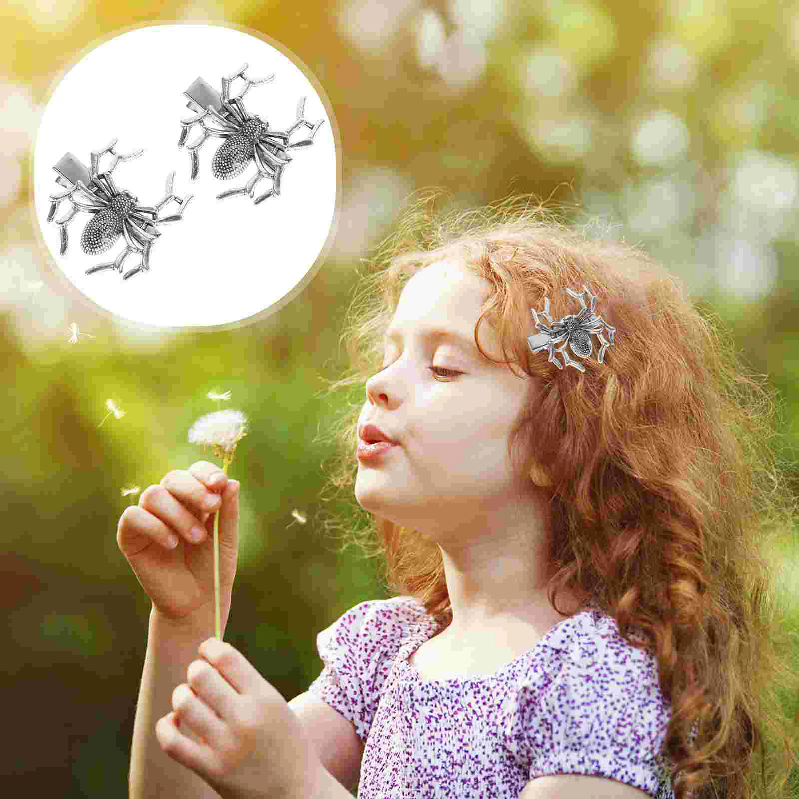 Привлекательные аксессуары для волос заколки-пауки детская заколка женский