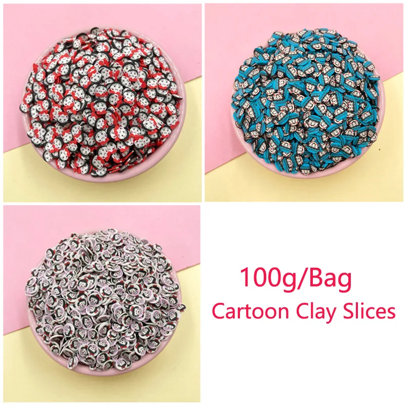 

100g Cartoon Anime Girl Slices Polymer Clay Sprinkles for DIY Crafts Nails Art Decoration Tiny Cute Plastic klei Mud Particles