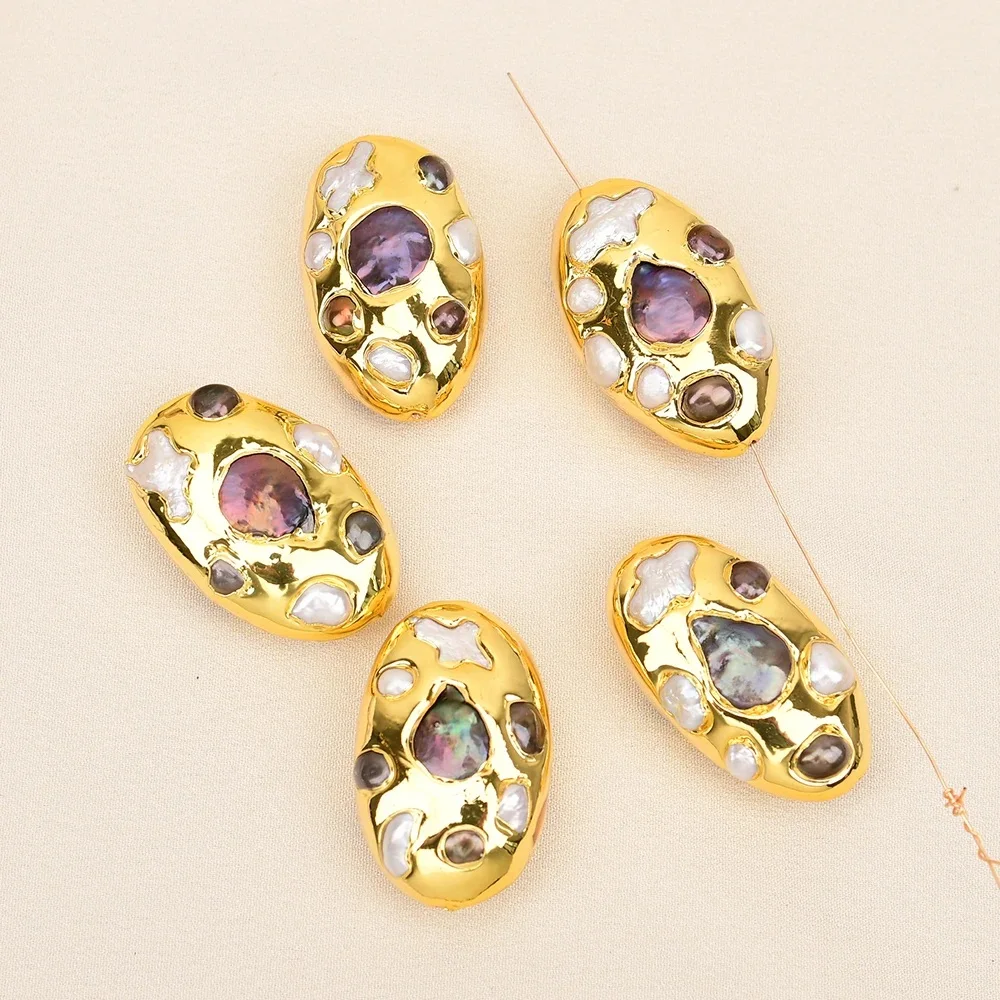 Оптовая продажа 5 шт. натуральный белый/черный жемчуг Кеши ювелирные изделия