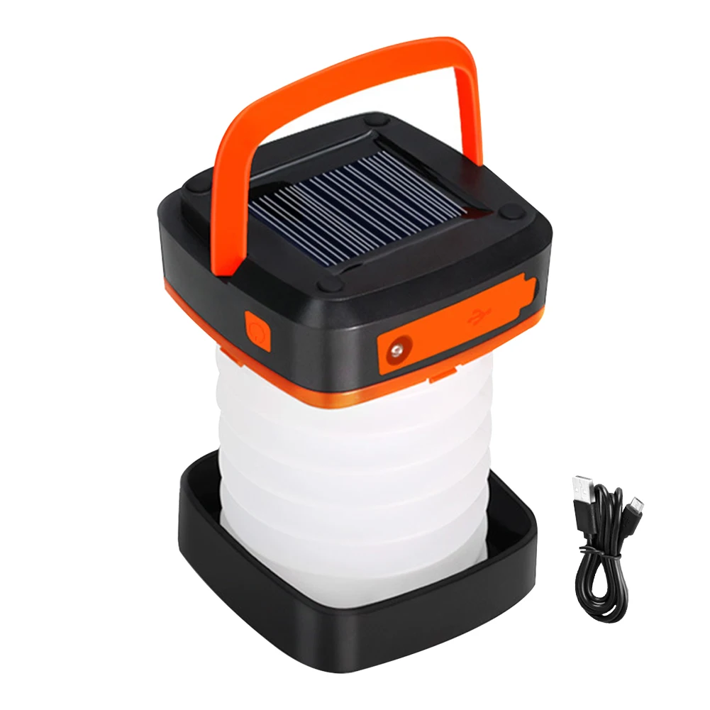 

Складной садовый светодиодный фонарь на солнечной батарее для охоты, походов