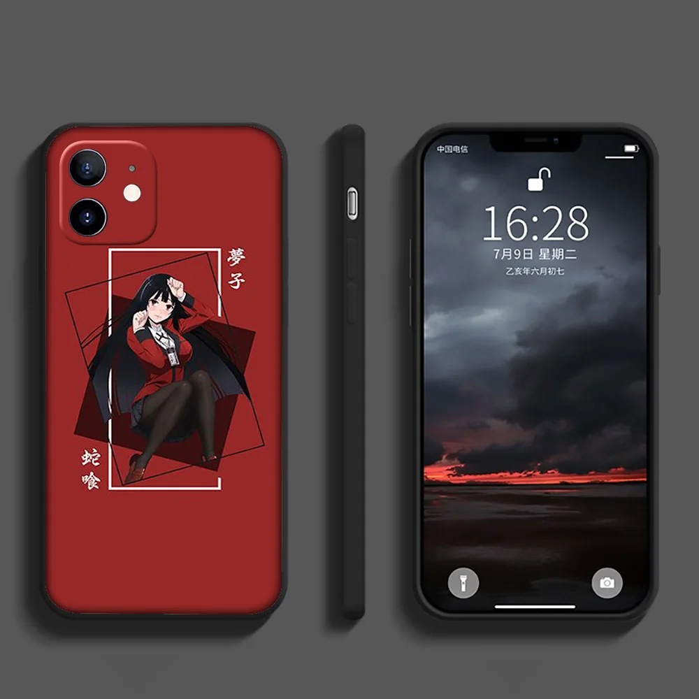 Kakegurui Yumeko Anime New High-End Soft Case for iPhone 12 11 X XS XR Pro Max 6 6s Plus SE