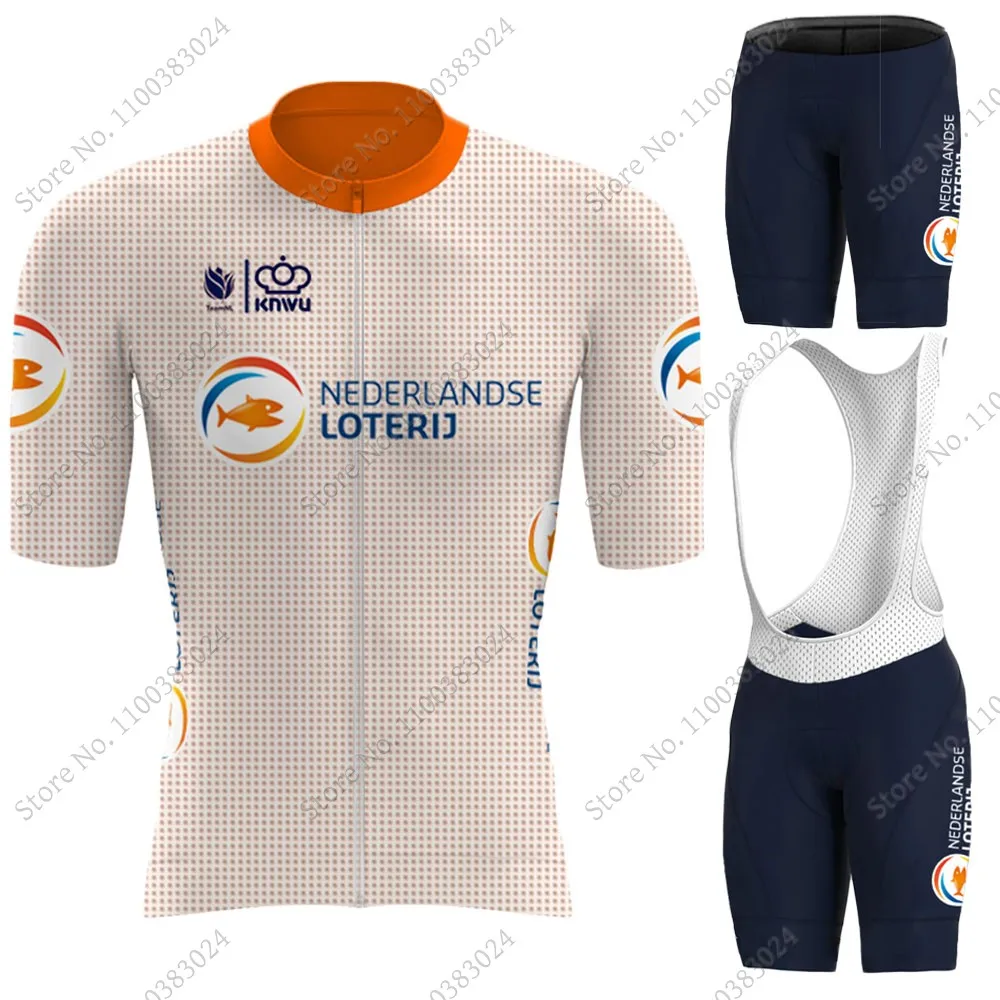 Netherlands National Team 2023 Cycling Jersey Set Dutch World Champion Cycling Clothing Road Bike Shirts Suit Bib Shorts MTB
