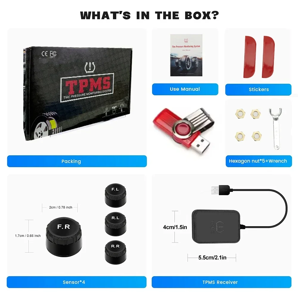 

Внешний Датчик TPMS Для Android Для Запасного Колеса