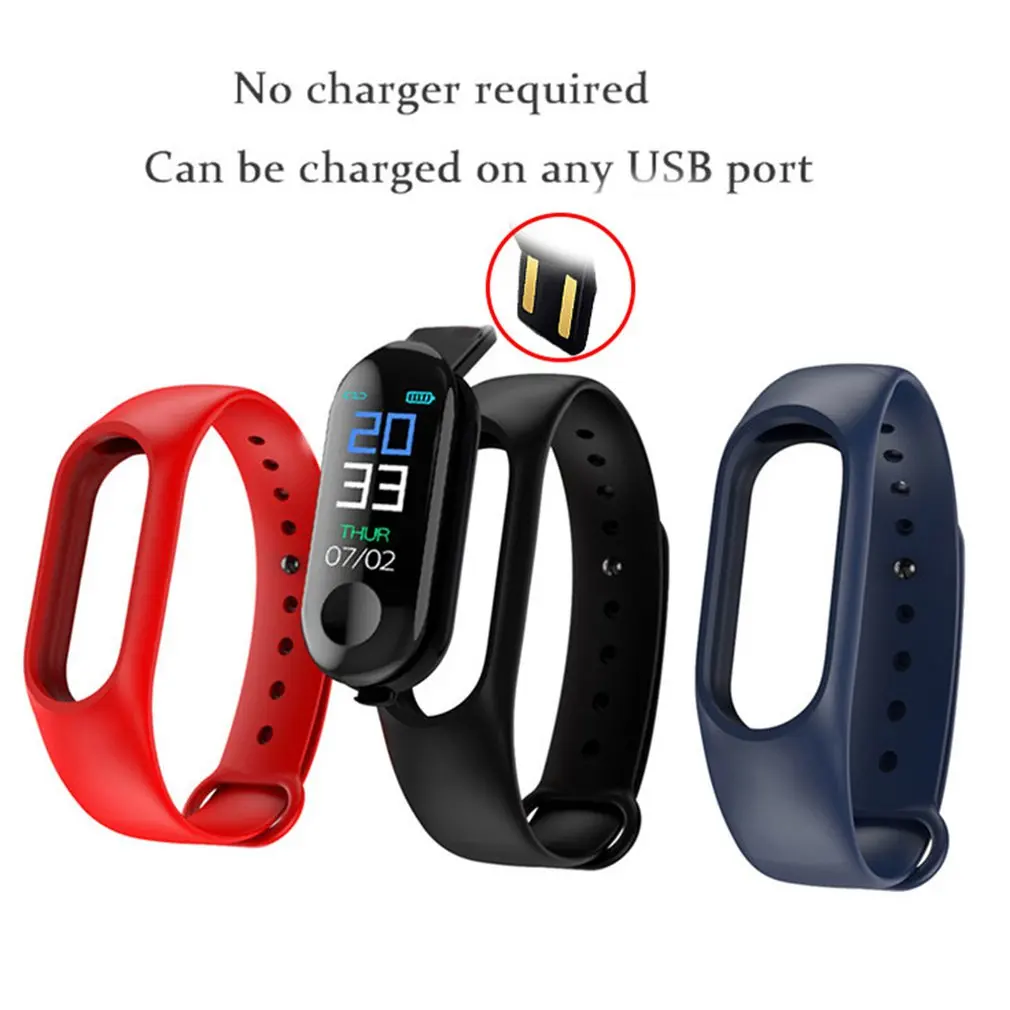 Браслет часы ремешок цифровые красные светодиодные рекламный подарок с