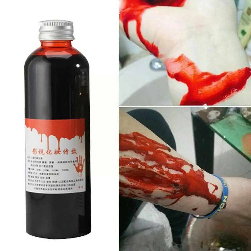 

30 мл искусственная плазма Хэллоуин партия кровь поддельная кровь реквизит ультра-реалистичный ужас косплей реквизит для Хэллоуина Декор ...