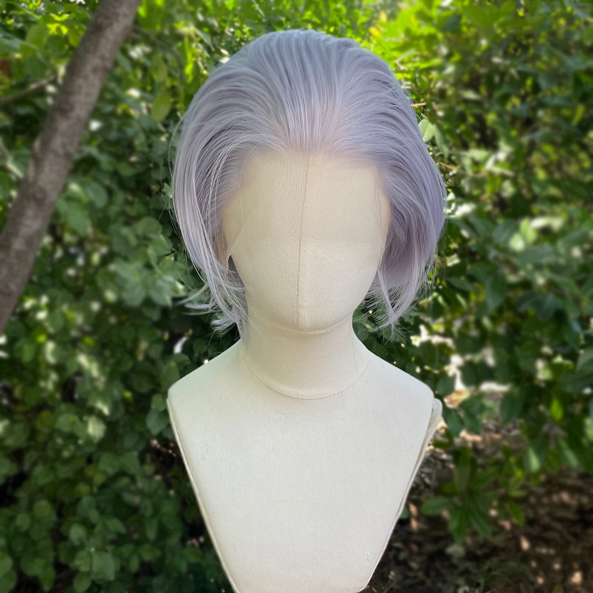 Dream Purple Короткий Боб Стрижка 13x4 Синтетические Парики Фронта Шнурка для Женщин