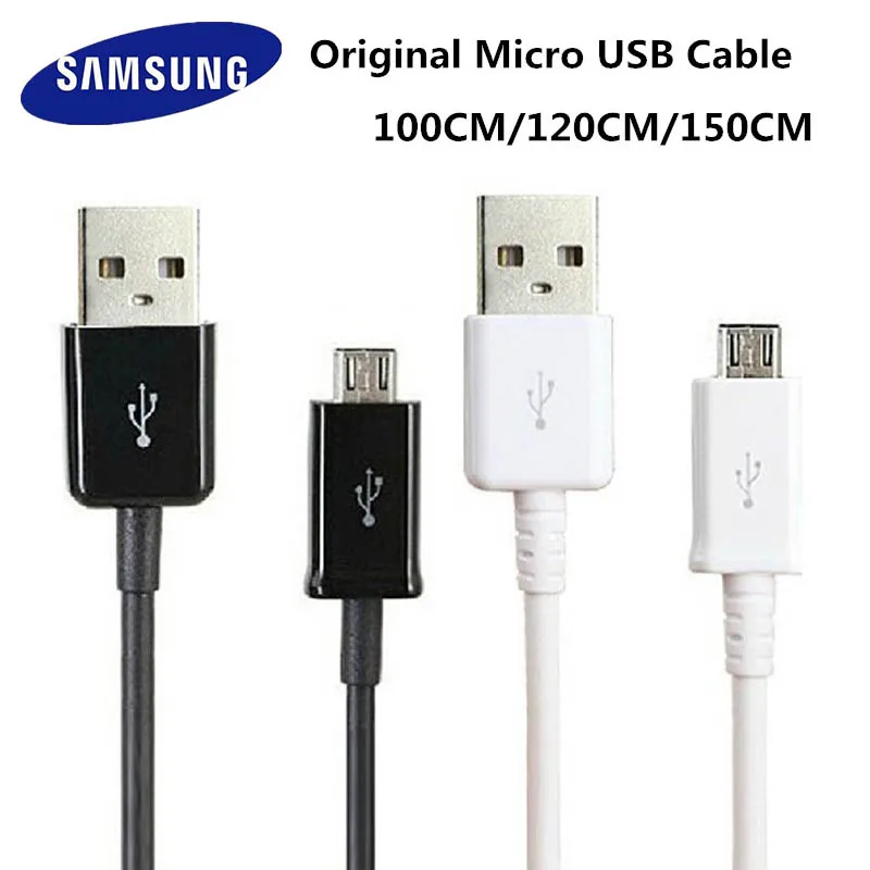 Зарядный кабель Samsung Micro USB 1 м/1 5 м 2A линия передачи данных для Galaxy S6 S7 Edge Plus A10 Note 4 J3