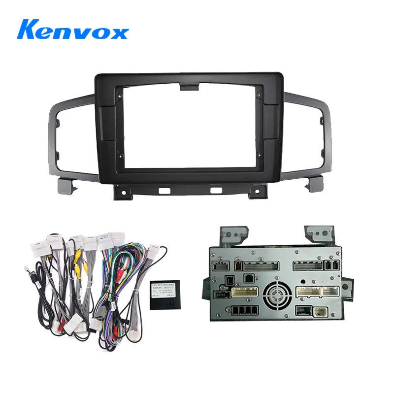 

Рамка автомобильного радио Fascias для Nissan Quest Elgrand E52 2011-2016 10-дюймовая стерео панель жгут проводов кабель питания декодер Canbus