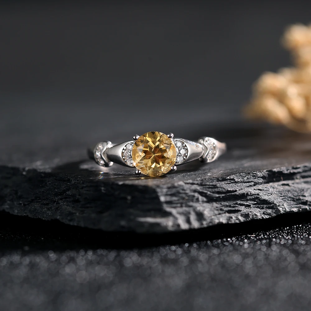 Натуральное женское кольцо из стерлингового серебра 925 пробы инкрустированное