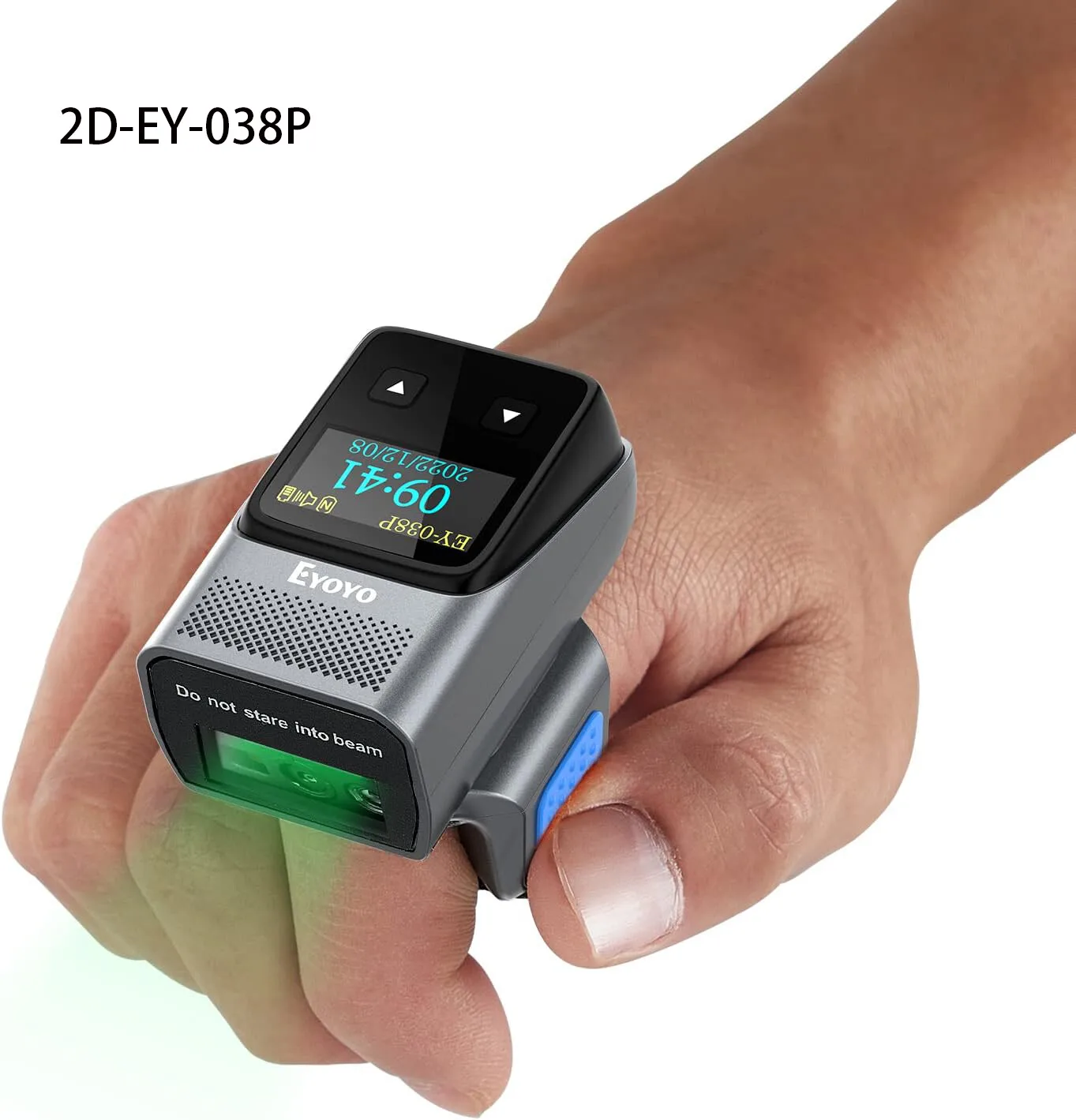 Фото Eyoyo 2D сканер кольца на палец сканер QR-кода беспроводной сканер штрих-кода для ПК IOS №2