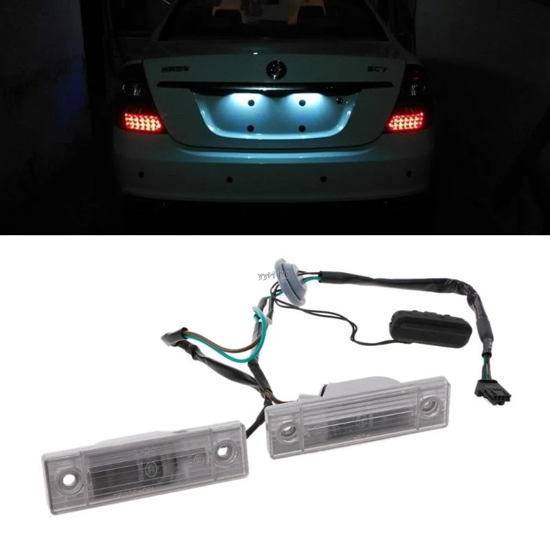 

2pcs Rear Back License Plate Light With Trunk Switch Button For Cruze Chevrolet wholesale
