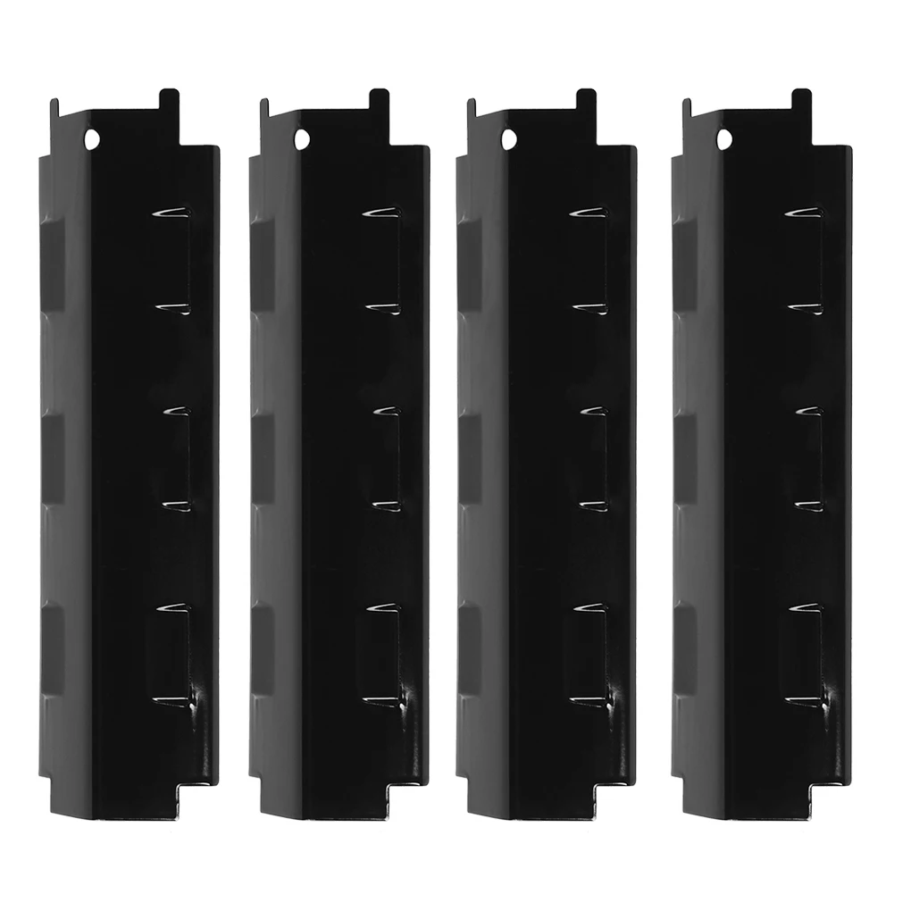

4 Pieces Portable Barbeque Heats Plates Outdoor Cooking Stainless Steel Burner Grill Shielding Accessories Spare Parts
