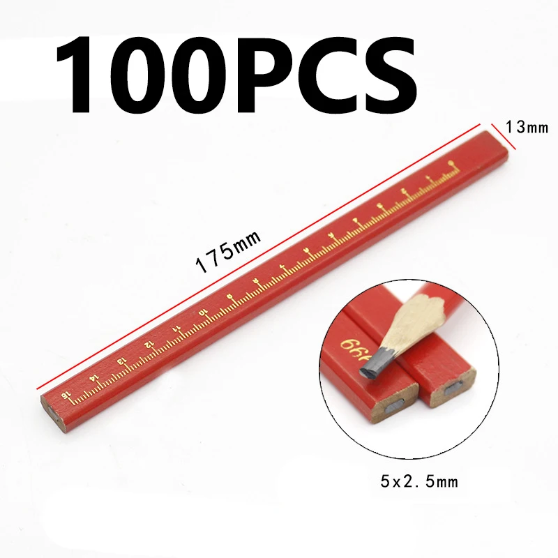 S Diy Builder Joiners Woodworking Craft Thick Core Flattened Mark Custom Pen Office Stationery