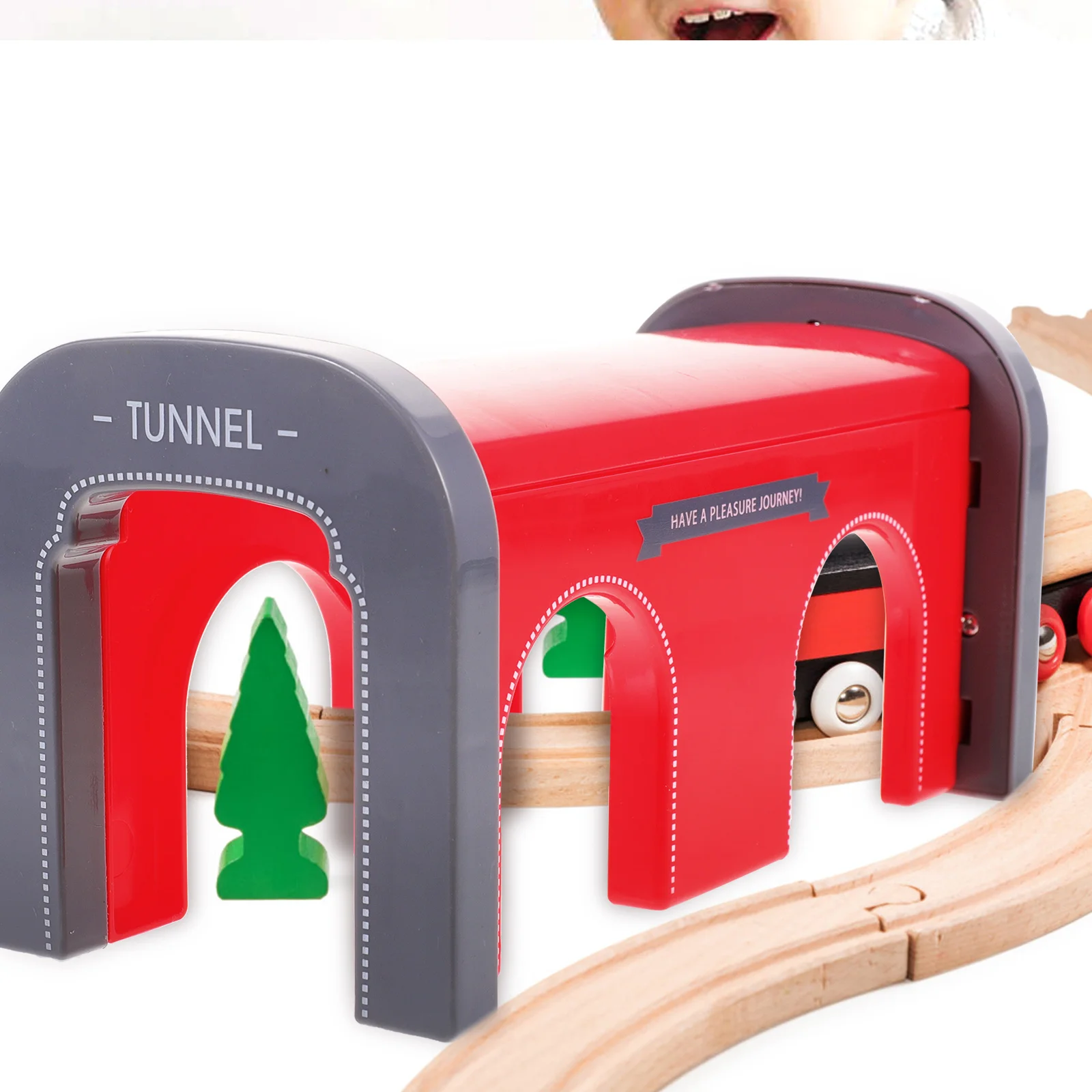 Моделирование поезда туннель детские игрушки ролевые модели железная дорога