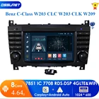 4G 64G Android 10 Автомобильный мультимедийный плеер авторадио GPS для Mercedes Benz C-Class W203CLC W203 CLK W209 Радио Навигация стерео BT