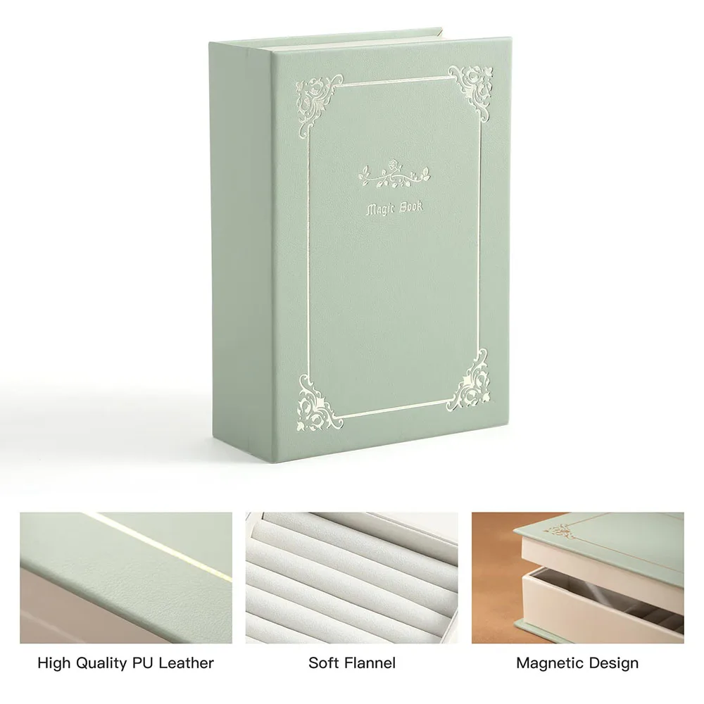 Шкатулка для ювелирных украшений органайзер из искусственной кожи хранения