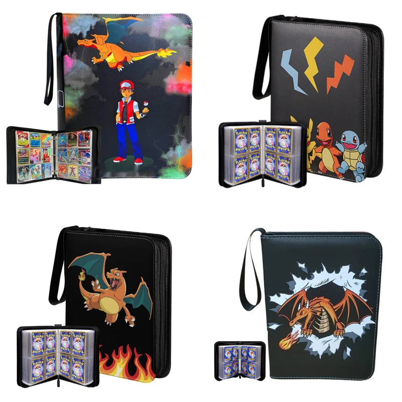 Двусторонняя карточка для покемонов 50 страниц может вместить 400 шт. карт игра