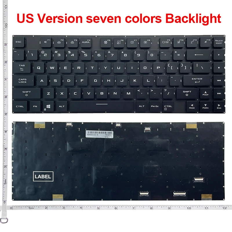 Фото Клавиатура для ноутбука с RGB-подсветкой для Asus ROG Strix SCAR G533 G533Z G533ZS G533ZM G533ZX G533Q G533QS G533QM G533QR SN5012B №5