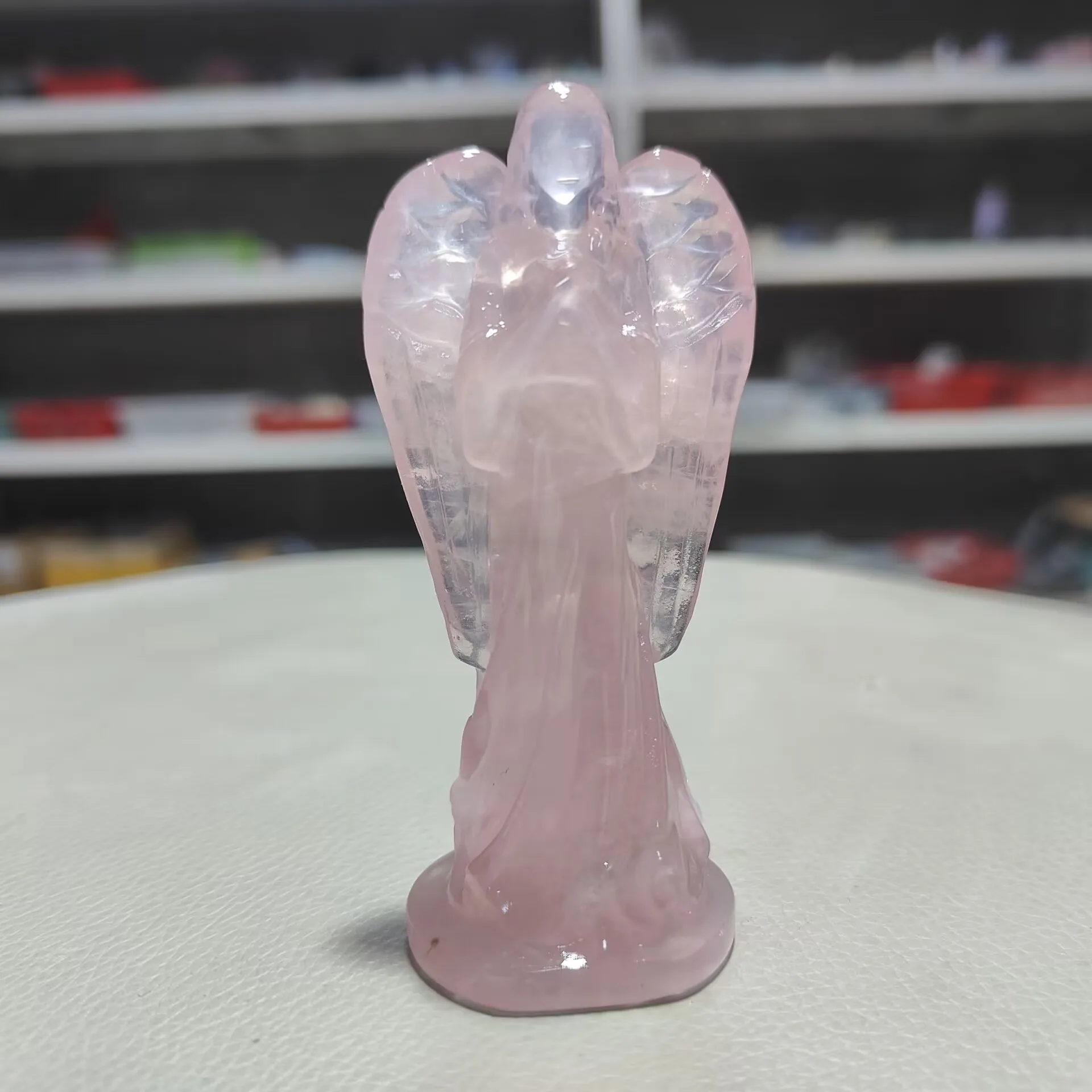 

Розовый кварц статуэтка ангела TAIHESJ