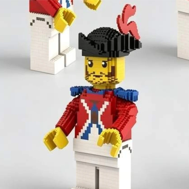 Фото 2229 деталей: Фигурка имперского офицера Maxi, модель MOC, конструктор-головоломка, развивающая игрушка, креативный персонаж, обучающие подарки №3