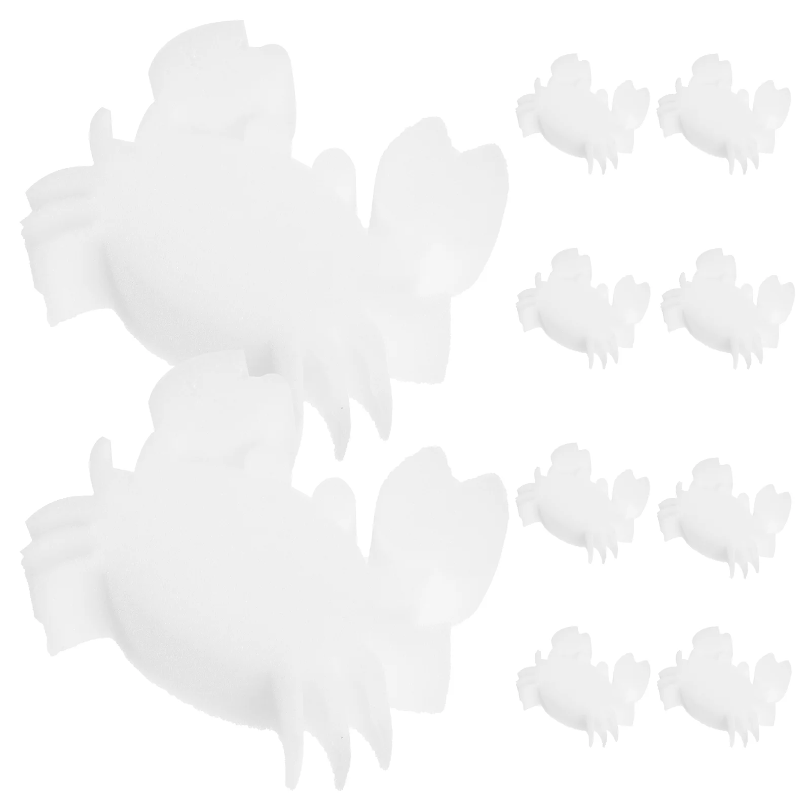 

10 Pcs Strainer Pool Scum Sponge Swimming Sponges Oil-absorbing White Spa Absorber Hot Tubs