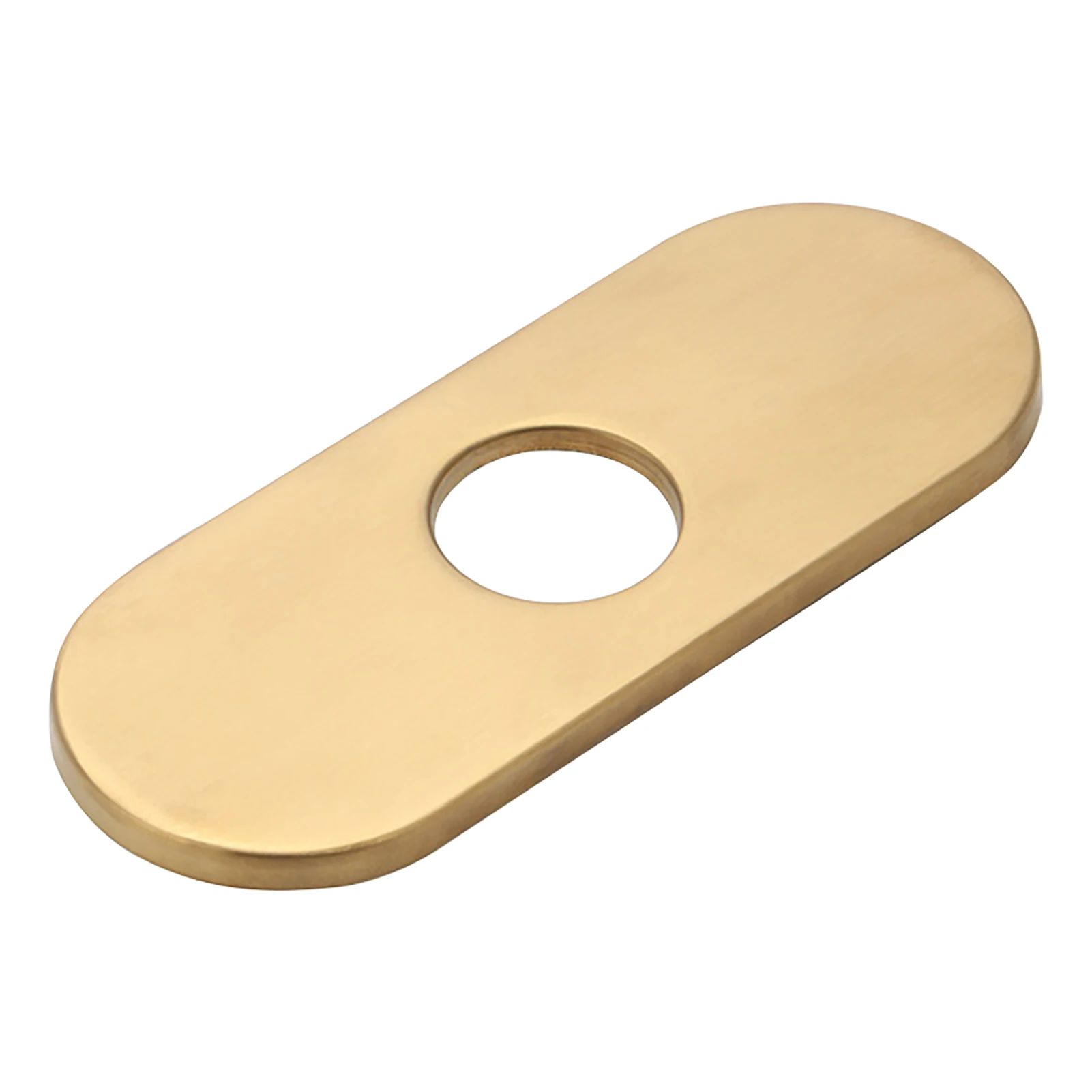 

Stainless Steel Kitchen Unused Vanity Bathroom Sink 4inch Rectangle Hole Cover Deck Faucet Plate Accessories Escutcheon Shield
