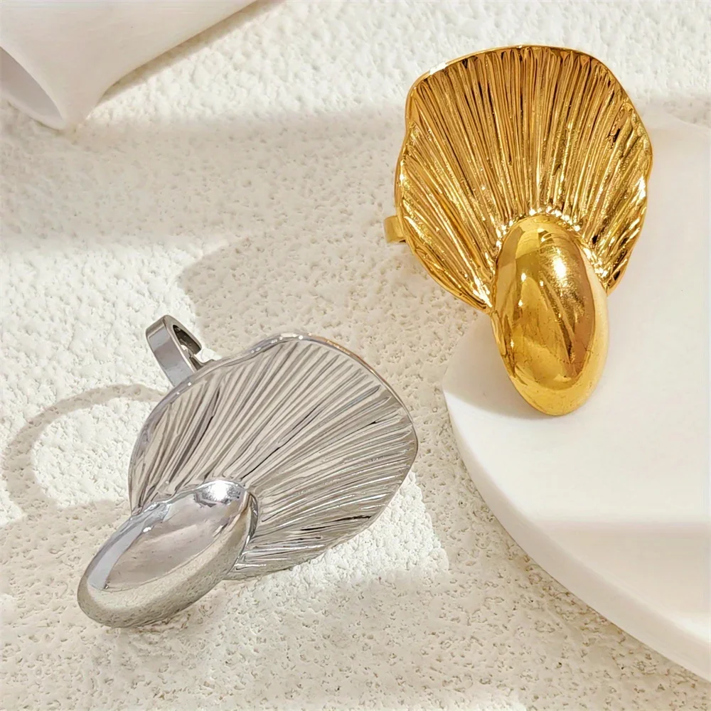 Новое стильное уникальное простое открытое кольцо из 18-каратного золота с