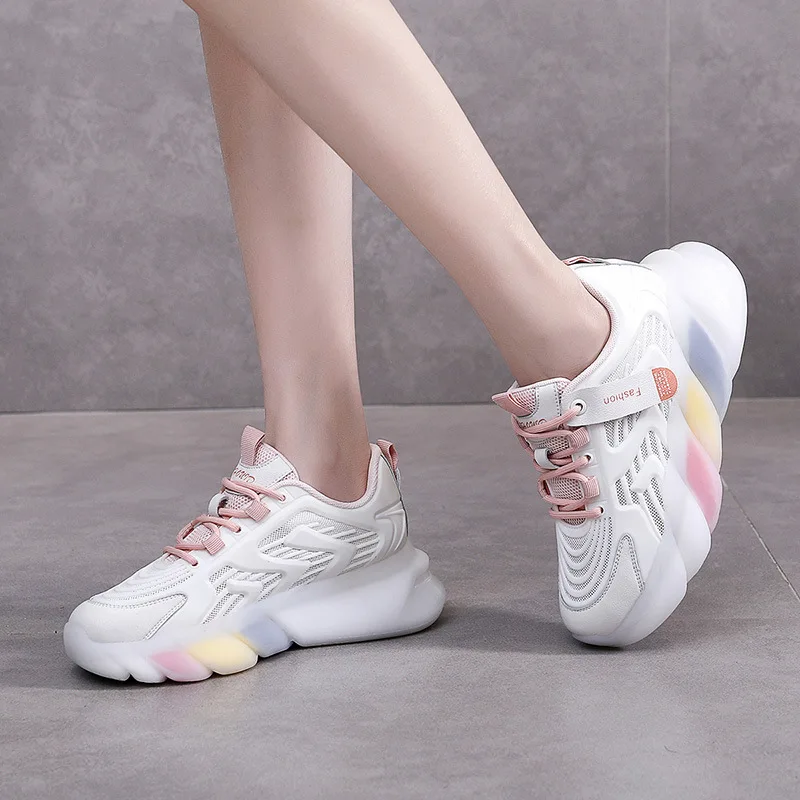 Женская спортивная обувь повседневная модная дышащая для ходьбы фитнеса бега