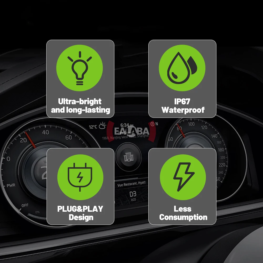 Для Mercedes Benz W204 W205 W212 W216 W218 W221 CLA W222 W231 W166 R172 C117 2x освещение номерного знака