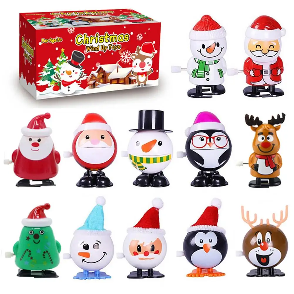 

Christmas countdown Santa Claus Reindeer Snowman Wind Up Toys Christmas Advent Calendar For Christmas Party Gift Bag Filling