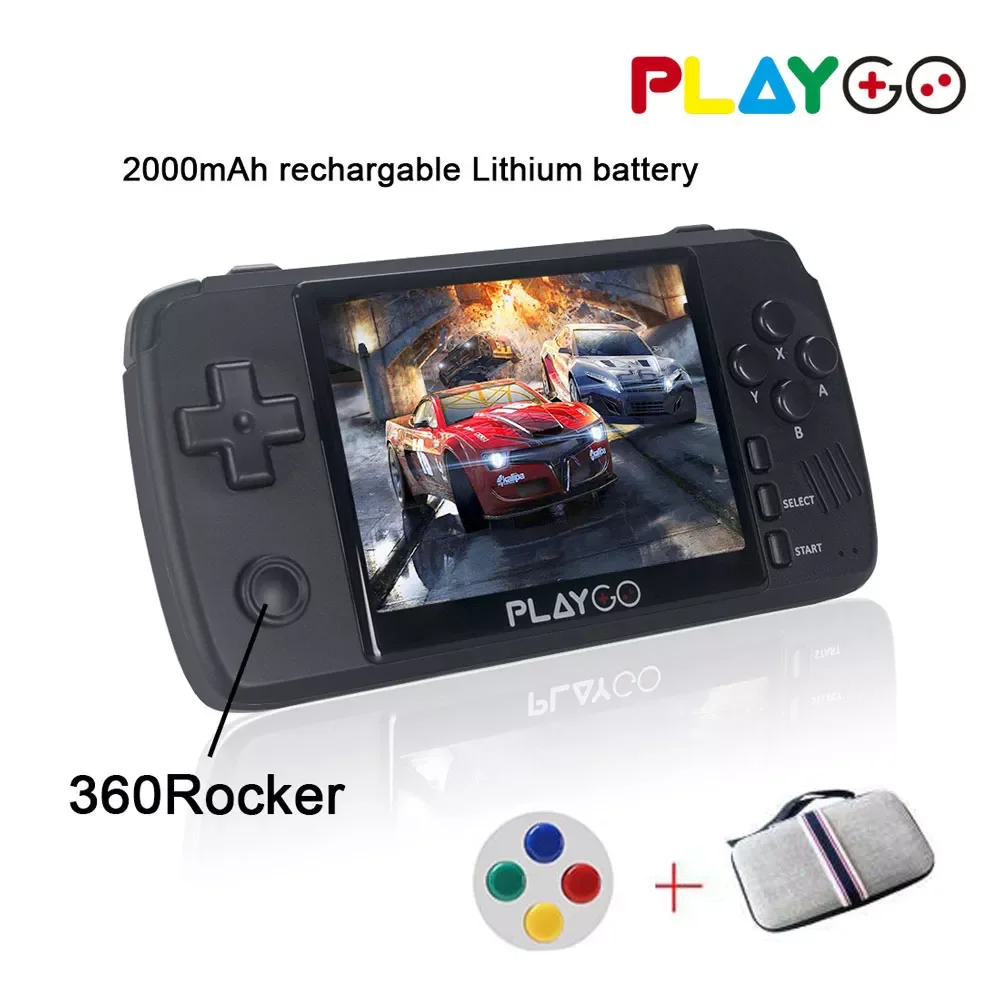 

Upgraded PLAYGO Emulator Console 3.5 inch IPS screen Handheld Game player built in more 1000 games For NES/For PS/ Arcade