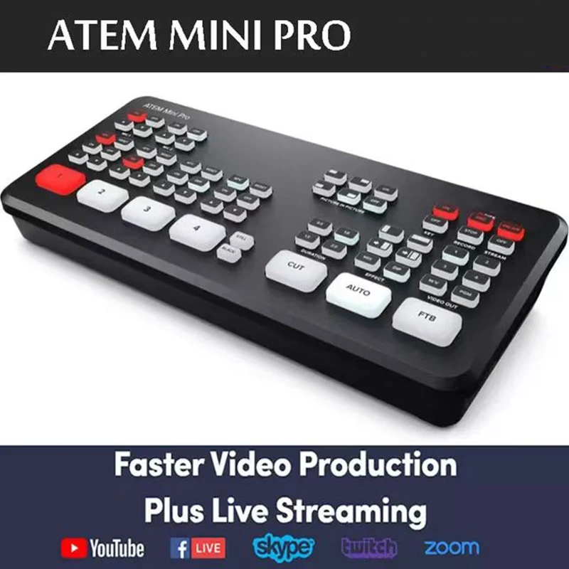 

Helian Original Blackmagic Design ATEM Mini Pro Live Stream Switcher Multi-view and Recording New Features