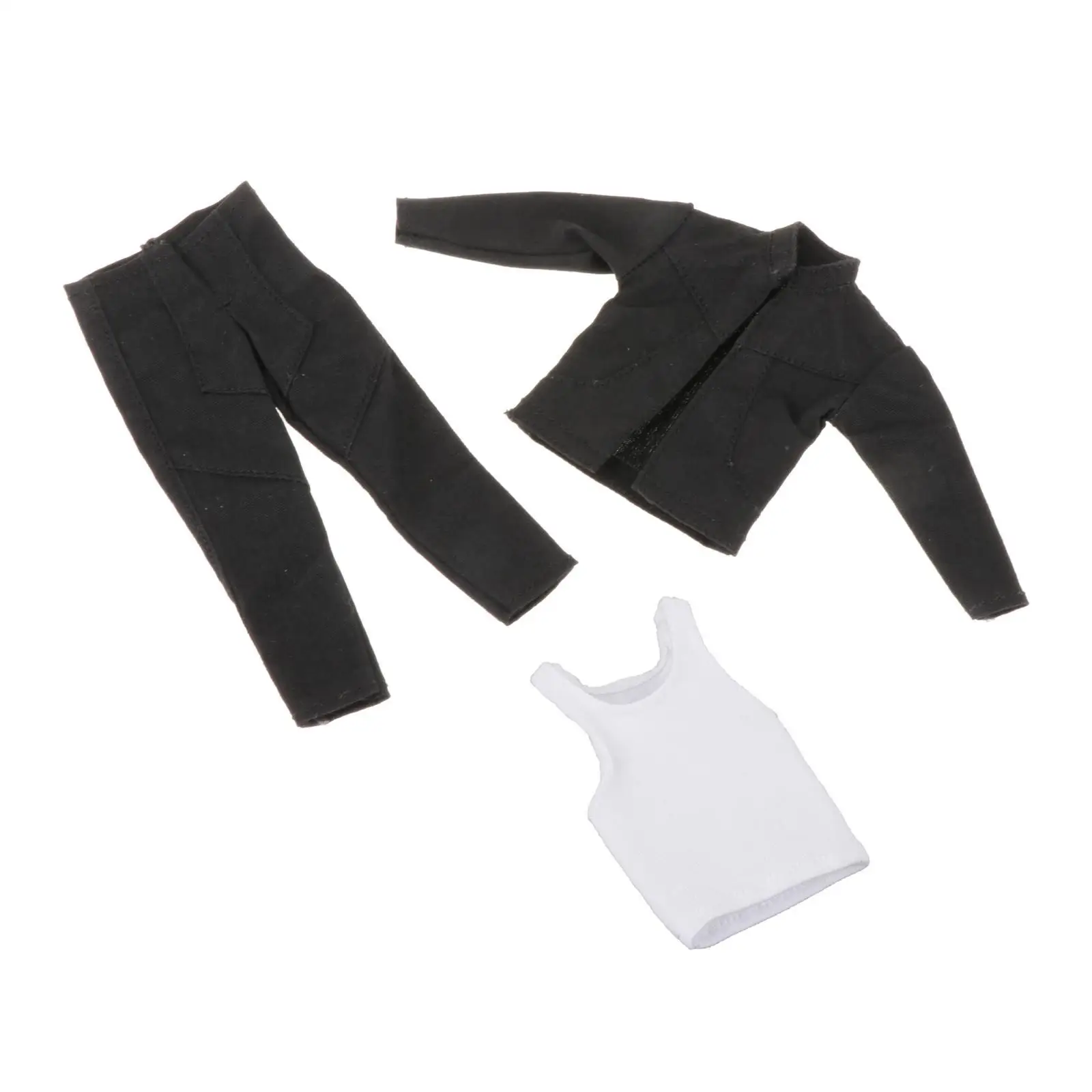 

3 шт. 1/12 Мужская куртка, брюки, жилет, костюм, миниатюрная одежда для 6-дюймовых мужских солдат, фигурки, модель куклы, Аксессуары для платья