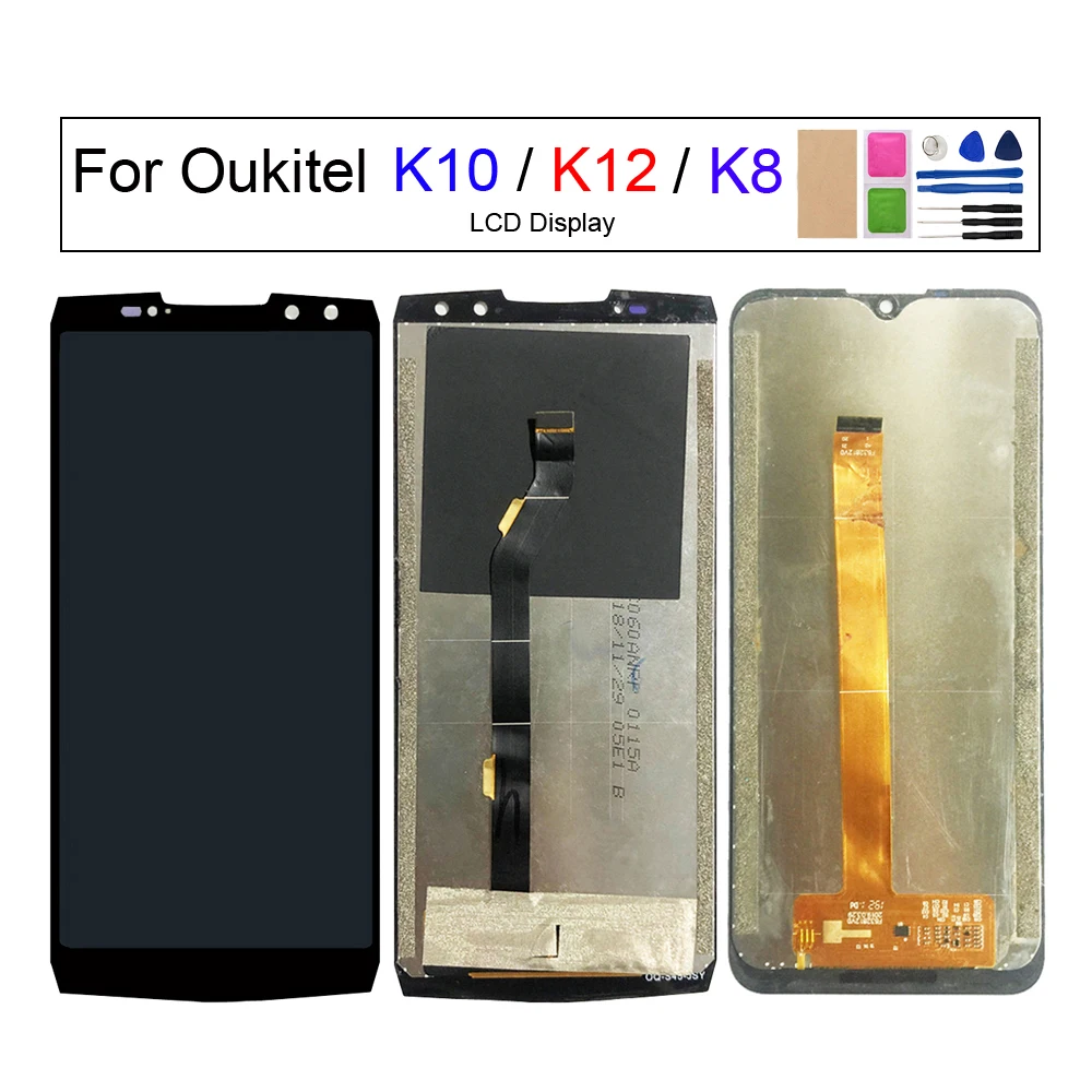 Запасной ЖК-экран для телефона Oukitel K10 K12 K8 Запасной ЖК-экран для телефона Oukitel K10 K12 K8